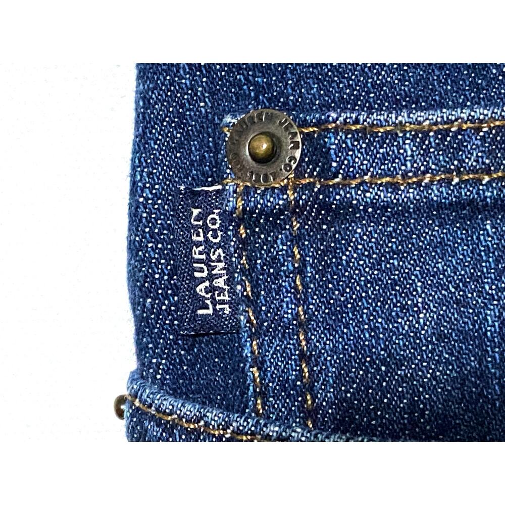 Ralph Lauren Jeans Co Bootcut Western Embroidered Leg Womens 14P 14 Petite - Picture 8 of 11